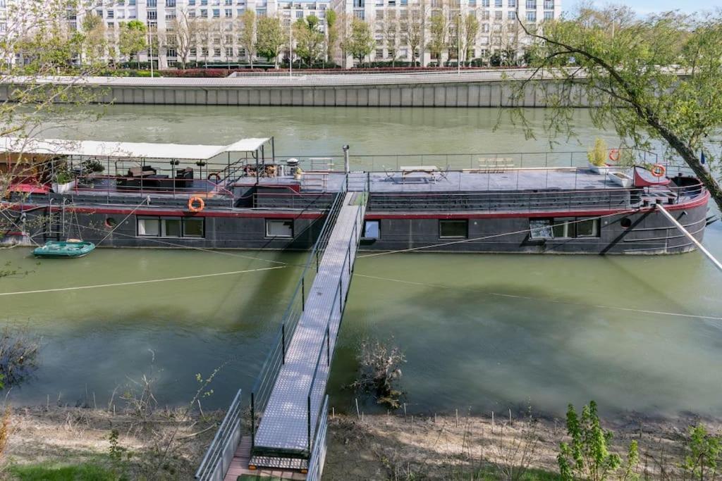 Grande Peniche 4 Ch - 10 Pers -Paris - Ile De Puteaux- Terrasses Villa Exterior photo